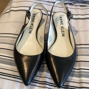 Anne Klein sling back kitten heels